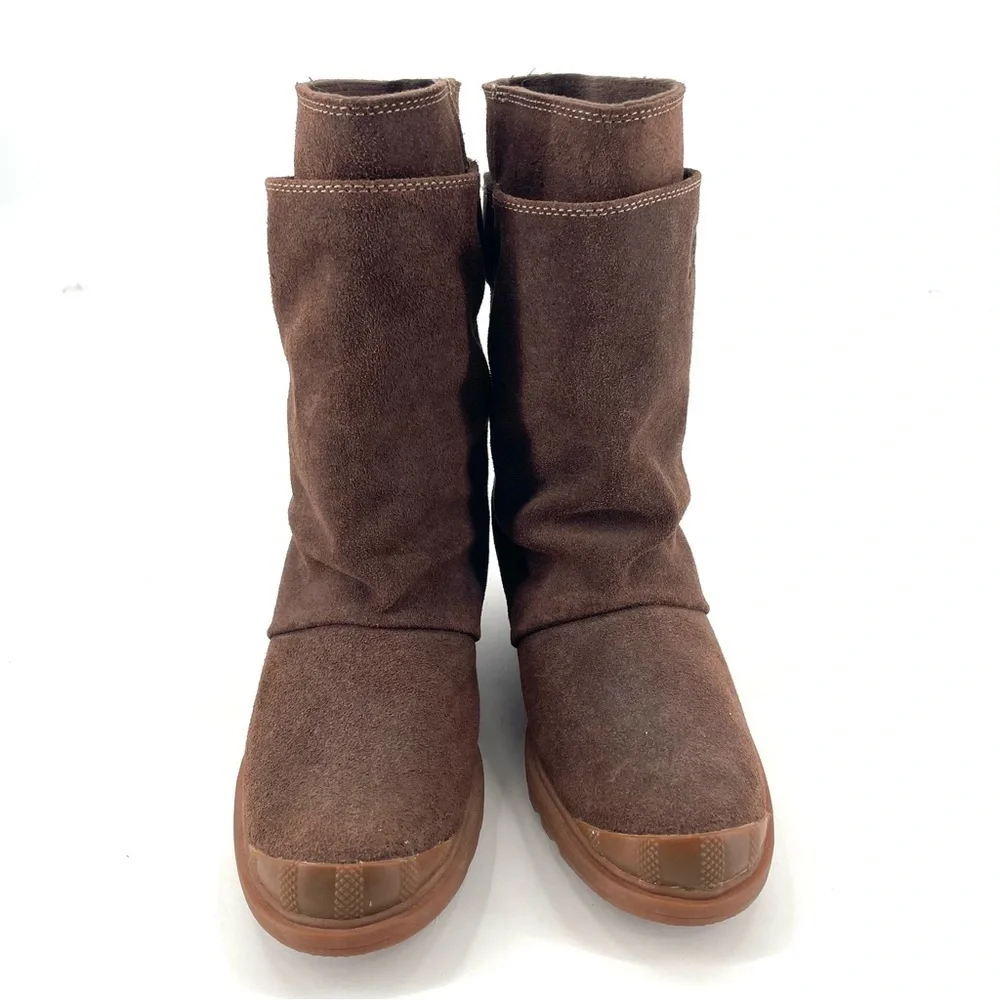 SOREL Toronto Brown Suede Mid Calf Waterproof Winter Casual Wedge Boot